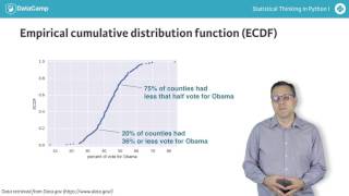 Python tutorial: Cumulative Distribution Functions