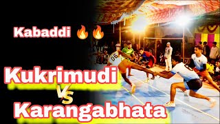 Kukurimudi vs karangabhata fully🔥🔥 takar match in kukurimudi#fgkabaddi #kabaddi