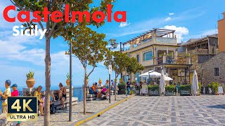 Castelmola Sicily Italy 🇮🇹 4K Walking Tour 2022