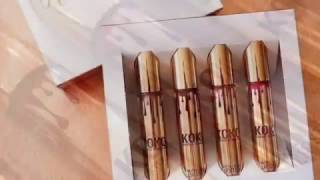 Swatches of Koko Kollection by Kylie Cosmetics