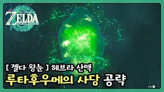 [젤다 왕눈] 지상사당 - 헤브라 산맥 - 루타후우메의 사당 (헤브라산 북서쪽의 동굴에 잠든 수정)