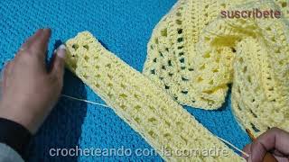 ⭐⭐⭐Capa con gorro a crochet parte#2  fácil y rápido crocheteando con la comadre