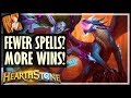 FEWER SPELLS? MORE WINS! - Rise of Shadows Hearthstone