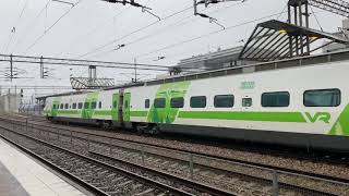 Trains at Pasila station