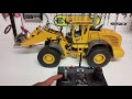 csmi rc wheel loader start up with futaba fx20 with 3d joystick. function test and modifications