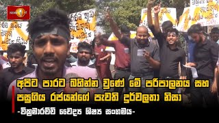 අපිට පාරට බහින්න වුණේ මේ පරිපාලනය සහ පසුගිය රජයන්ගේ පැවති දුර්වලතා නිසා