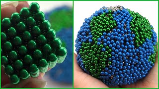 Making planet Earth out of magnetic balls! | Stop Motion No Talking /Magnet Satisfaction