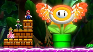 New Super Mario Bros. U Deluxe – 3 Players World 5 Walkthrough Co-Op - Soda Jungle