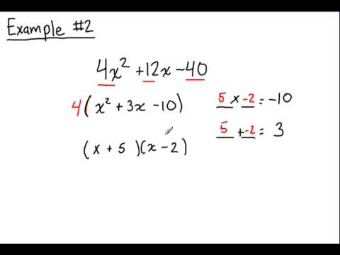 Factoring #1: Quadratics Where A = 1 - YouTube