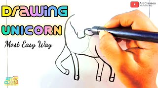 How To Draw Unicorn Easy Step By Step  Drawing Unicorn #HowToDraw #Unicorn #Drawing #VootKids #short