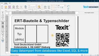 Excel Etiketten erstellen – Texit Designer 11 macht’s möglich | Excel Etiketten drucken