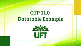 QTP 11.0 datatable example