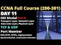 CCNA DAY 11 | OSI Model Part 2 | Transport Layer, Network Layer, Data Link Layer, Physical Layer