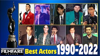 Best Actor Filmfare Awards all Time List | 1990 - 2022 | All Filmfare Award Show NOMINEES AND WINNER