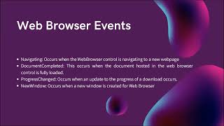 Web Browser - C# Windows Forms Control