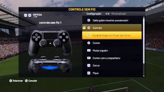 Configurar o controle  do FIFA 15 PS4