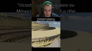 COLOSSEO SCALA 1:1 su MINECRAFT OPPURE.. #shorts