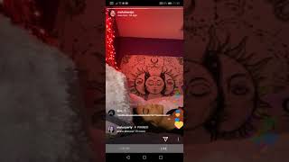 Malu trevejo sleeping on her live