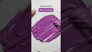 Medium Purple | Color Mixing Tutorial | MonuArtLife | #painting #YTSHORTS #Shorts #trending #trend