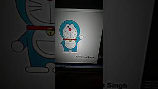 Drawing Doremon 💙Using Python #shorts #pythonprogramming #coding #doremon #childhood #cartoon