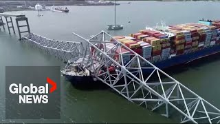 Baltimore bridge collapse: Dispatch audio released of harrowing moment