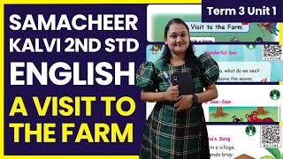 Samacheer Kalvi 2nd STD English Book Term 3 Unit 1 | A Visit to the Farm, Wonderful Sea, Dona’s Song