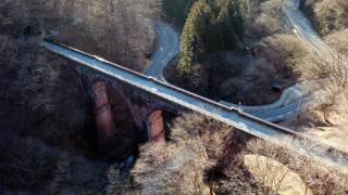 ドローン空撮　重要文化財　碓氷第三橋梁