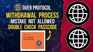 OVERFLEX Withdrawal Process | Make no Mistake | Double Check Passcode #overprotocol #overwallet