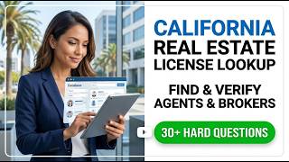 Verify California Real Estate License Status 2026 Official DRE Public Search Guide