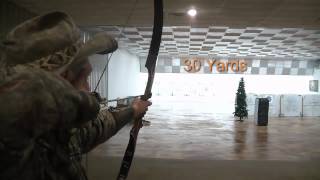 TGO Traditional Archery Bullseye at 30 yards!