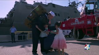 USS Indianapolis returns to Mayport just in time for Thanksgiving after 7-month deployment