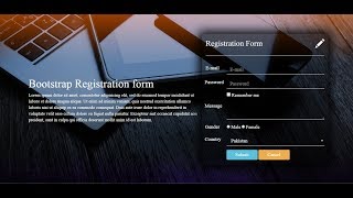 Create Bootstrap Registration Form - Bootstrap Registration Form - Bootstrap Registration Form Code