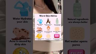 Worst skin advice #glowup #acne #acnetreatment #worst #skin #advice #pretty #coquette #skincare