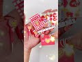 🍓🍄🍒Red mini stationery #asmr #diycrafts #miniature