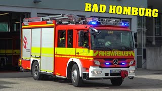 [ALARM HILFELEISTUNG] - Feuerwehr BAD HOMBURG | HLF \u0026 GW-TH rücken aus zum Einsatz!