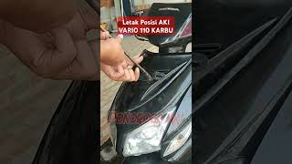 Letak Posisi Aki Vario 110 Karbu,. #automobile #tutorial #gantiaki #gantiakiponorogo