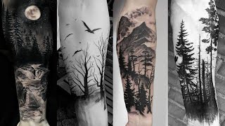 Men Forest Tattoos Sleeve Design | Forest Arm Tattoo Sleeve Design | Most Attractive Forest Tattoo