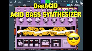 DOTEC-AUDIO DeeACID🙂 - AUv3 Acid Bass Synth - Better Than Expected - Walkthrough \u0026 Demo for iOS