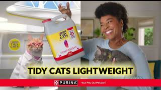 🐾 Tidy Cats Lightweight Litter: Easy Cleanup, Happy Cats! Litterback🙌 #tvcommercials #tidycats #cats