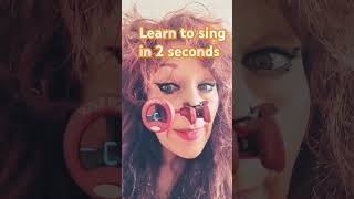 Learn to sing in 2 seconds! #singer #learning #funny #education #cover