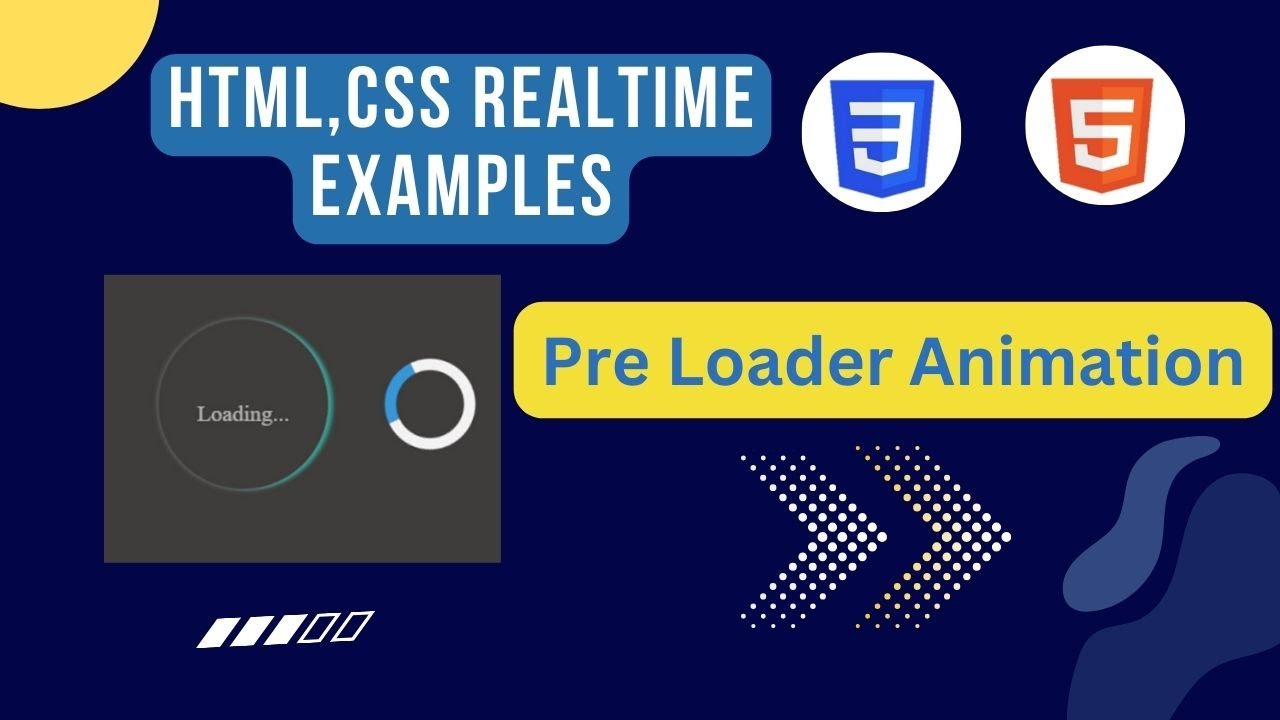 Create CSS Spinner Animations Step By Step | CSS Preloaders | CSS ...