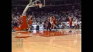 Chris Webber vs. Luc Longley (October 17, 1995); Rasheed Wallace throws the. ball at Longley