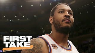 First Take Debates Knicks And Rockets Resuming Carmelo Anthony Trade Talks | First Take | ESPN