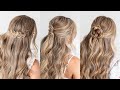 3 FALL HALF UPDOS 🍂 EASY HAIRSTYLES | Missy Sue