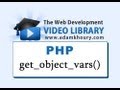PHP Tutorial - get_object_vars() Function