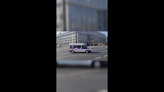 🇵🇱 Warszawa 2021, Polska. Przejazd Pogotowie Ratunkowe. Ambulance Service. #Shorts