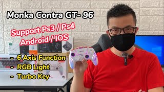 Wireless Controller utk PS3 PS4 Android IOS dan PC Marvo Monka Contra GT-96 Gaming Gamepad