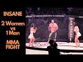 2 Women vs 1 Man in MMA Professional Fight: Who Wins?