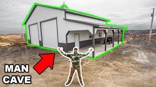 Building My DREAM MAN-CAVE/WORKSHOP!!! (Start to Finish)