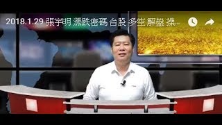 2018.1.29 張宇明 漲跌密碼 台股 多空 解盤 操盤 股市分析